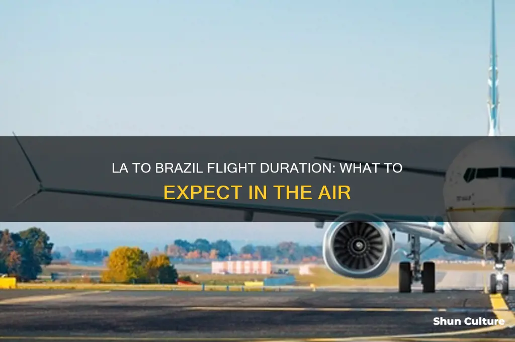 how long is a flight from la to brazil