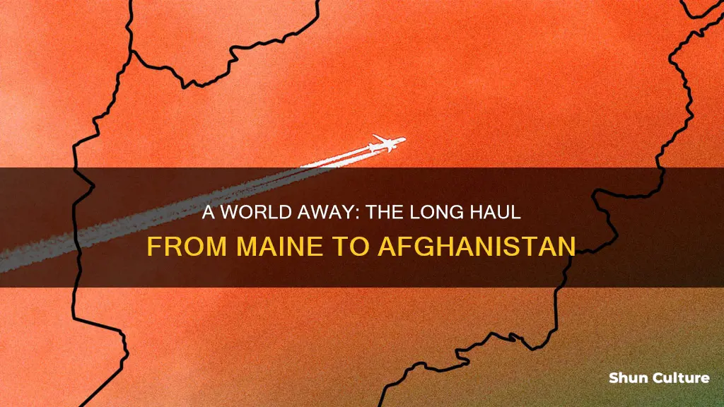 how long is a flight from maine to afghanistan