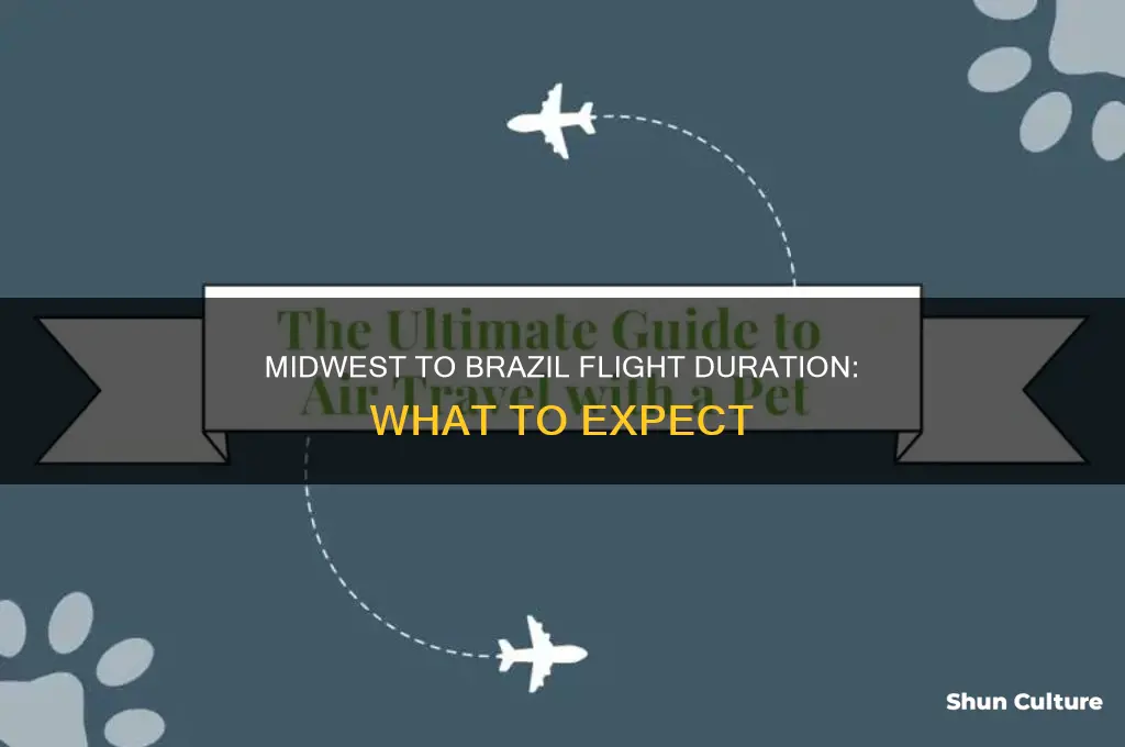 how long is a flight from midwest to brazil