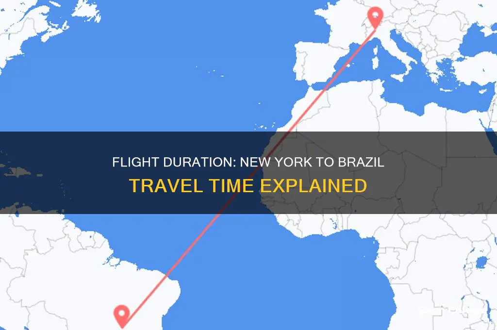 how long is a flight from ny to brazil