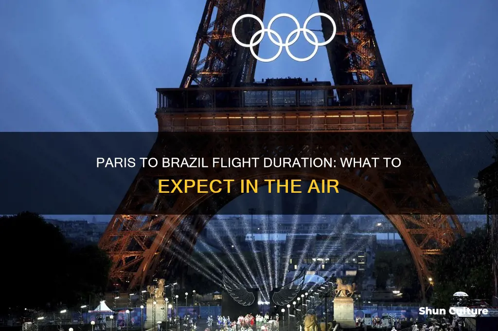 how long is a flight from paris to brazil