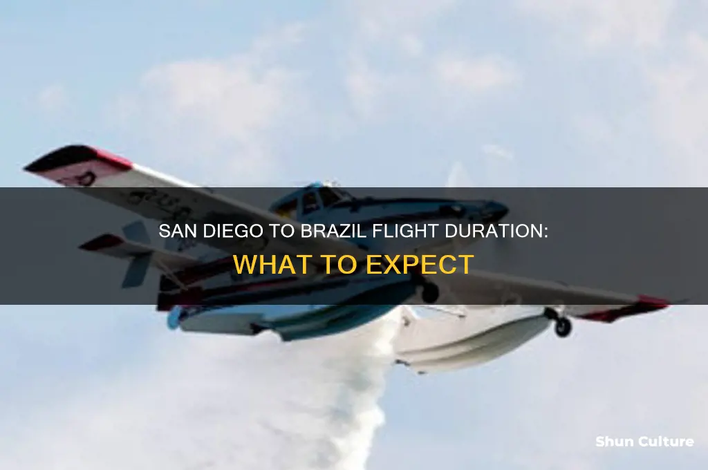 how long is a flight from san diego to brazil
