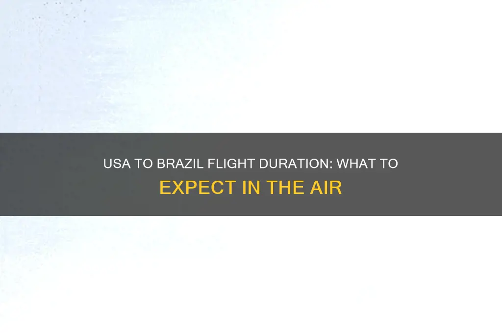 how long is a flight from usa to brazil