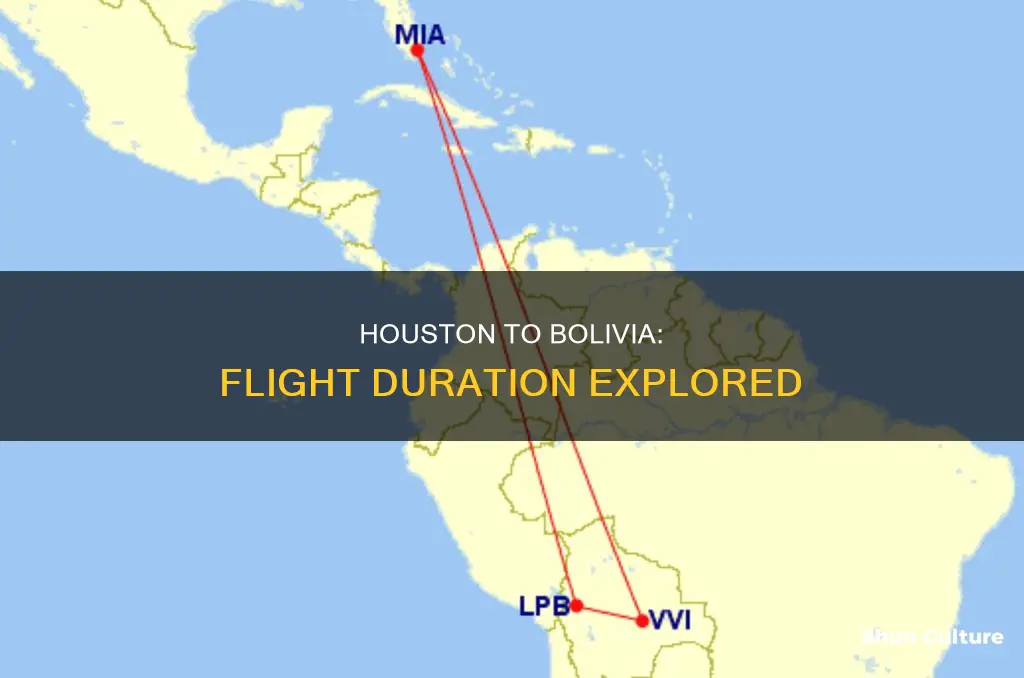 how long is a flight to bolivia from houston