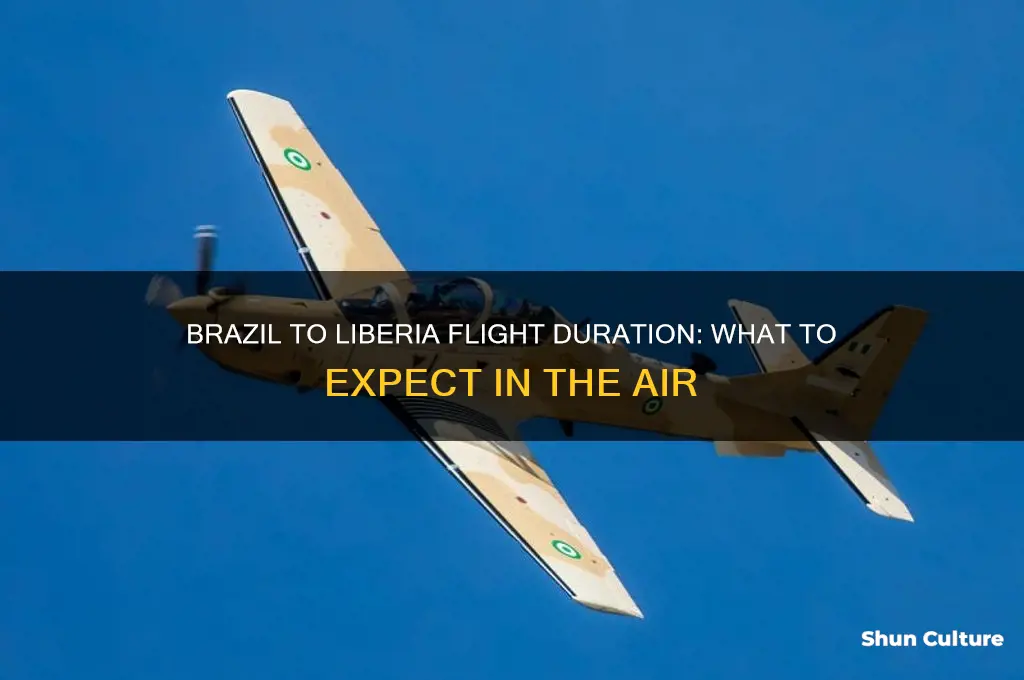 how long is a fliglht from brazil to liberia