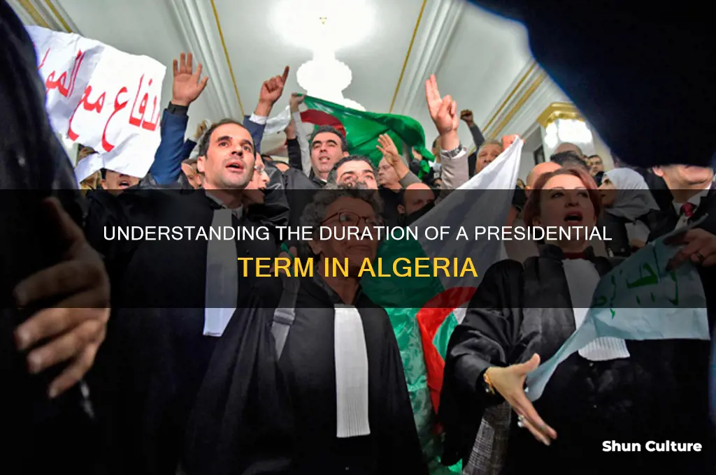 how long is a presidential term algeria
