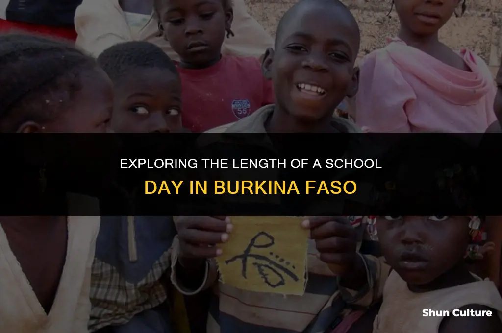 how long is a school day in burkina faso