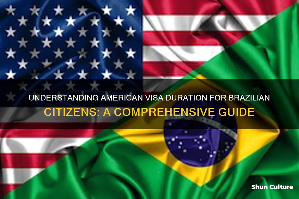 how long is an american visa for brazil