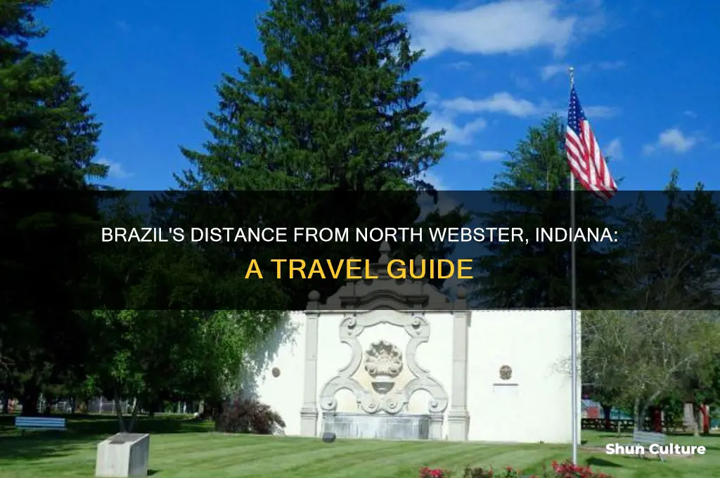 how long is brazil from north webster indiana