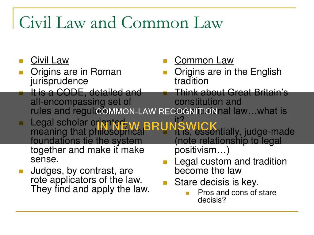 how long is common law in new brunswick