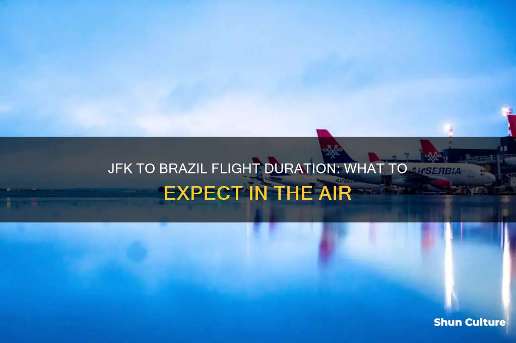 how long is flight from jfk to brazil