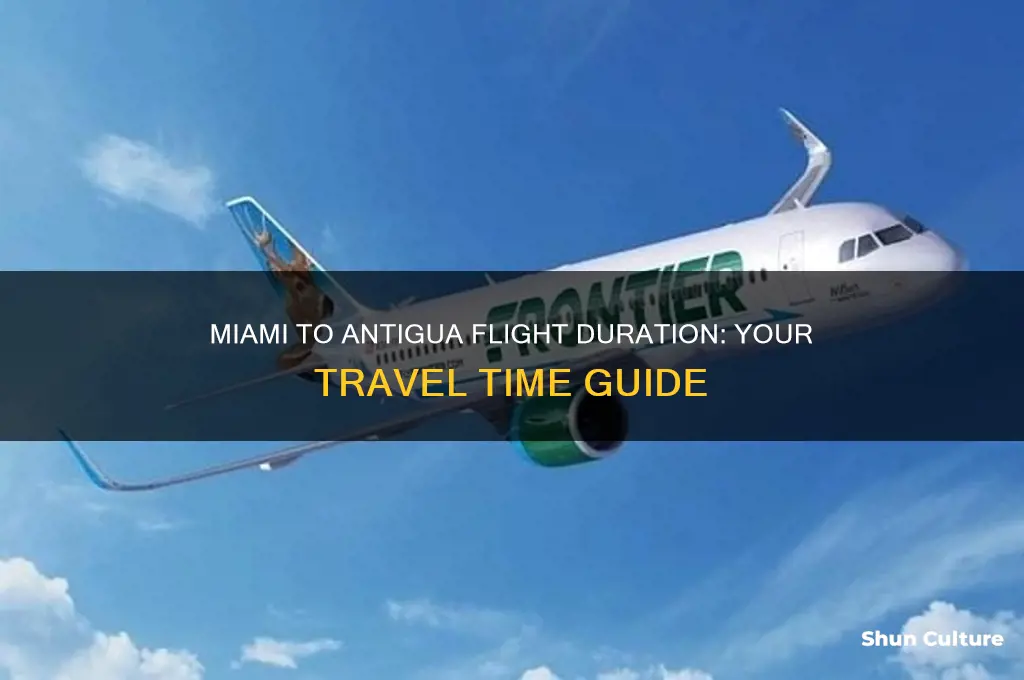 how long is flight from miami to antigua