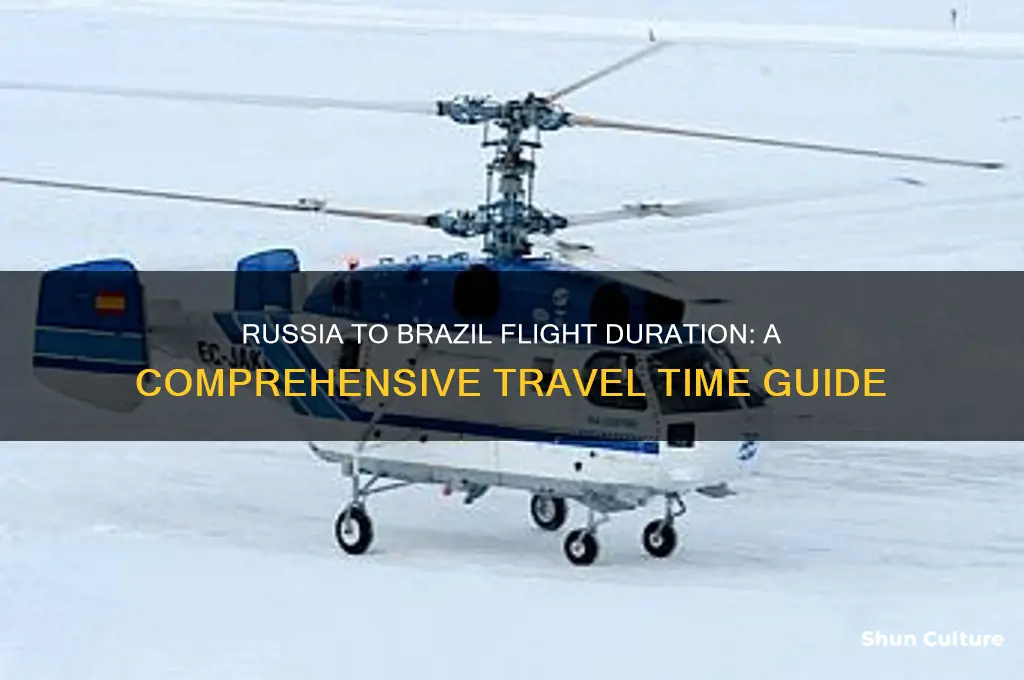 how long is flight from russia to brazil
