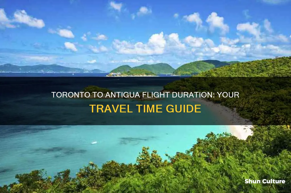 how long is flight from toronto to antigua