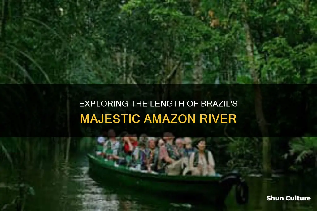 how long is the amazon river in brazil