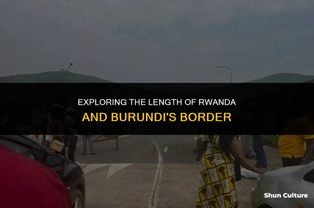 how long is the border between rwanda and burundi
