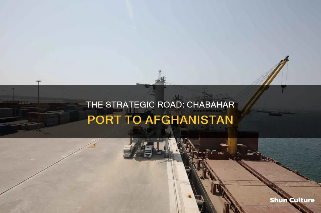 how long is the drive from chabahar port to afghanistan