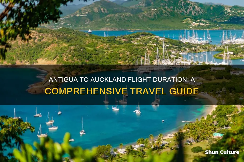 how long is the flight from antigua to auckland