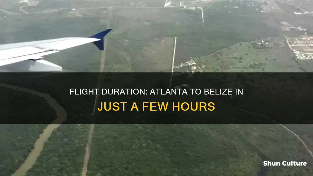 how long is the flight from atlanta to belize