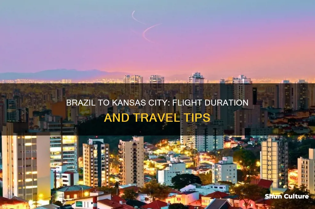 how long is the flight from brazil to kansas city