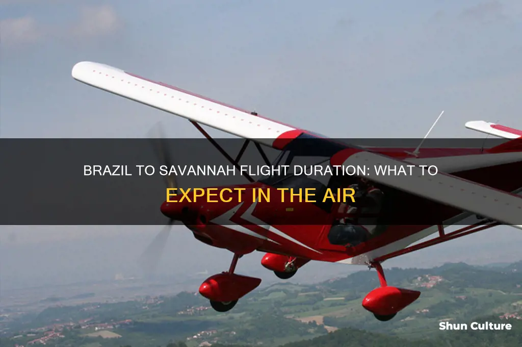 how long is the flight from brazil to savannah