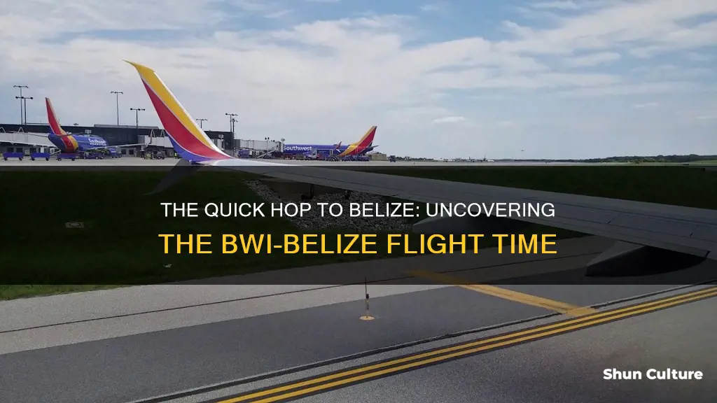 how long is the flight from bwi to belize