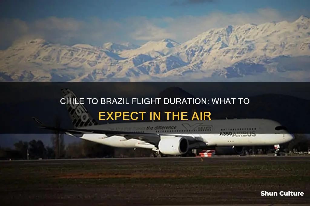 how long is the flight from chile to brazil