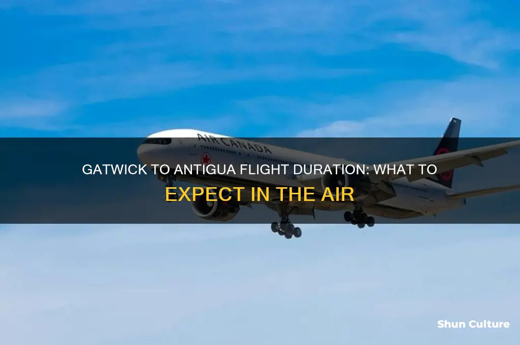 how long is the flight from gatwick to antigua