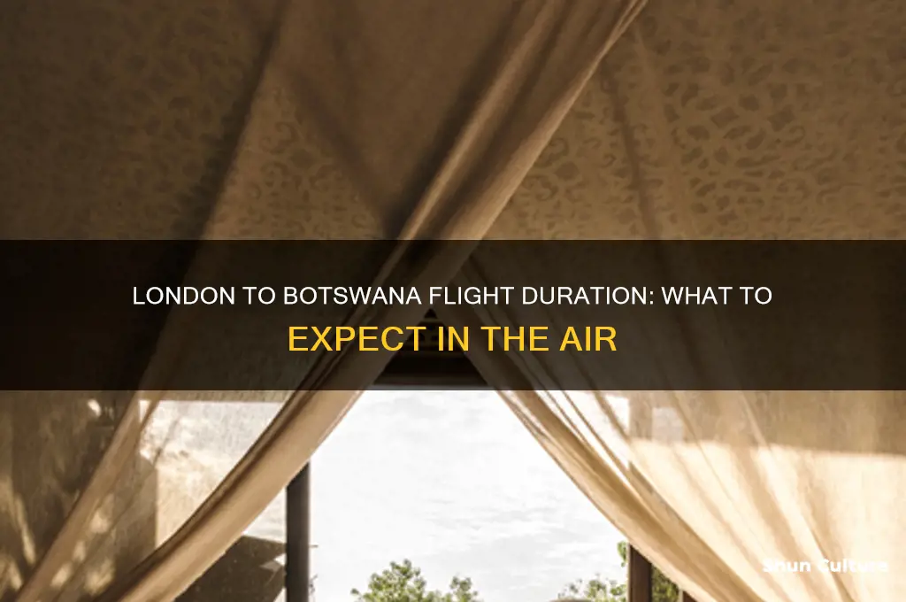 how long is the flight from london to botswana