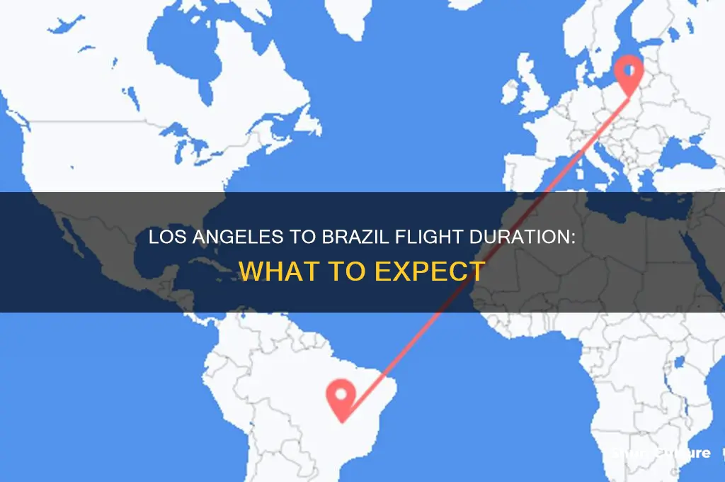 how long is the flight from los angeles to brazil