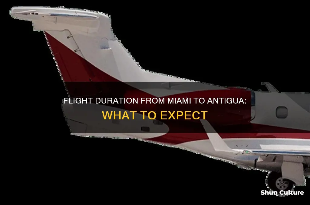 how long is the flight from mia to antigua
