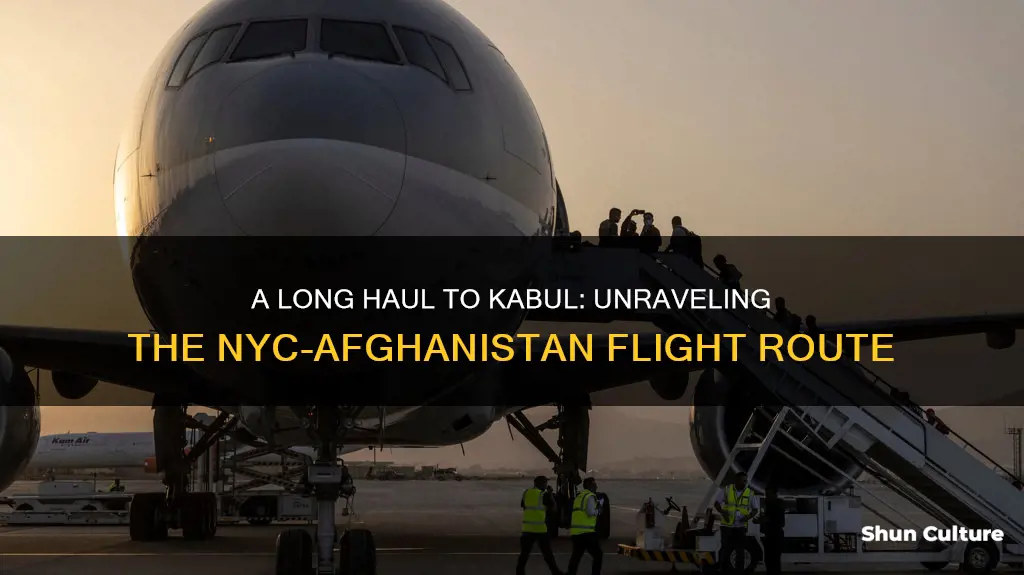 how long is the flight from nyc to kabul afghanistan