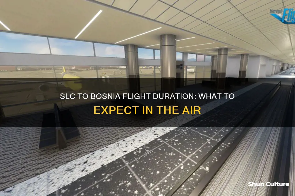 how long is the flight from slc to bosnia