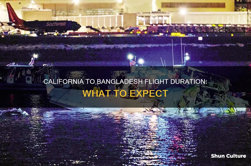 how long is the flight to bangladesh from california