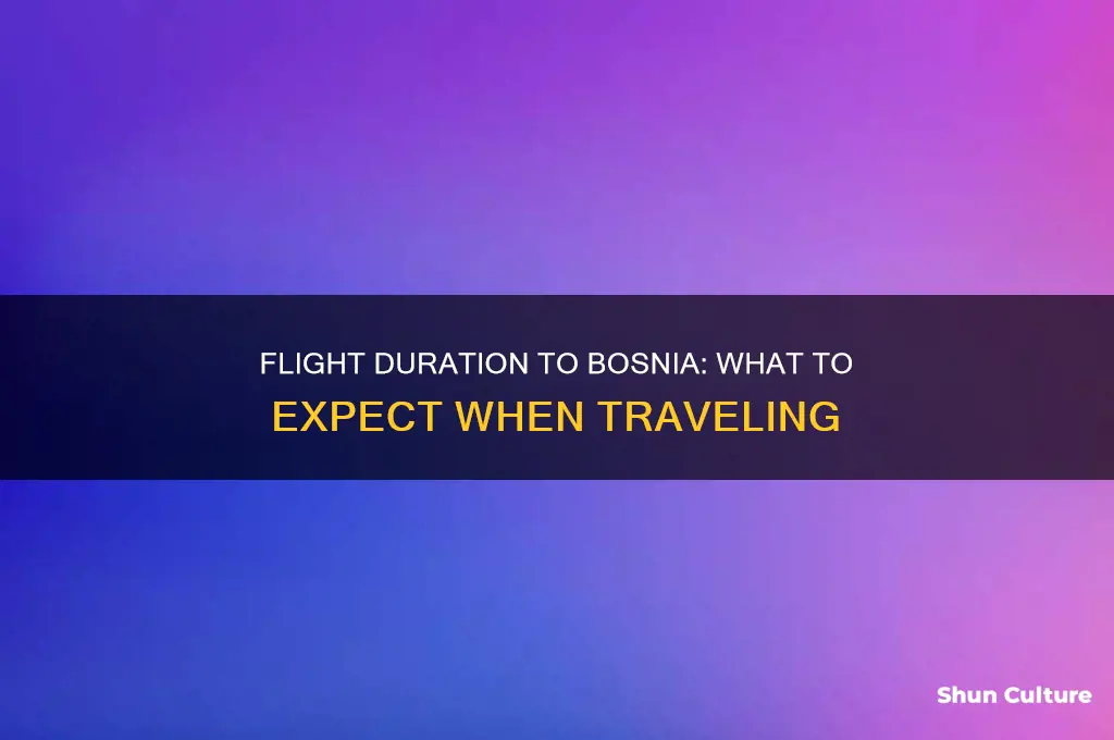 how long is the flight to bosnia
