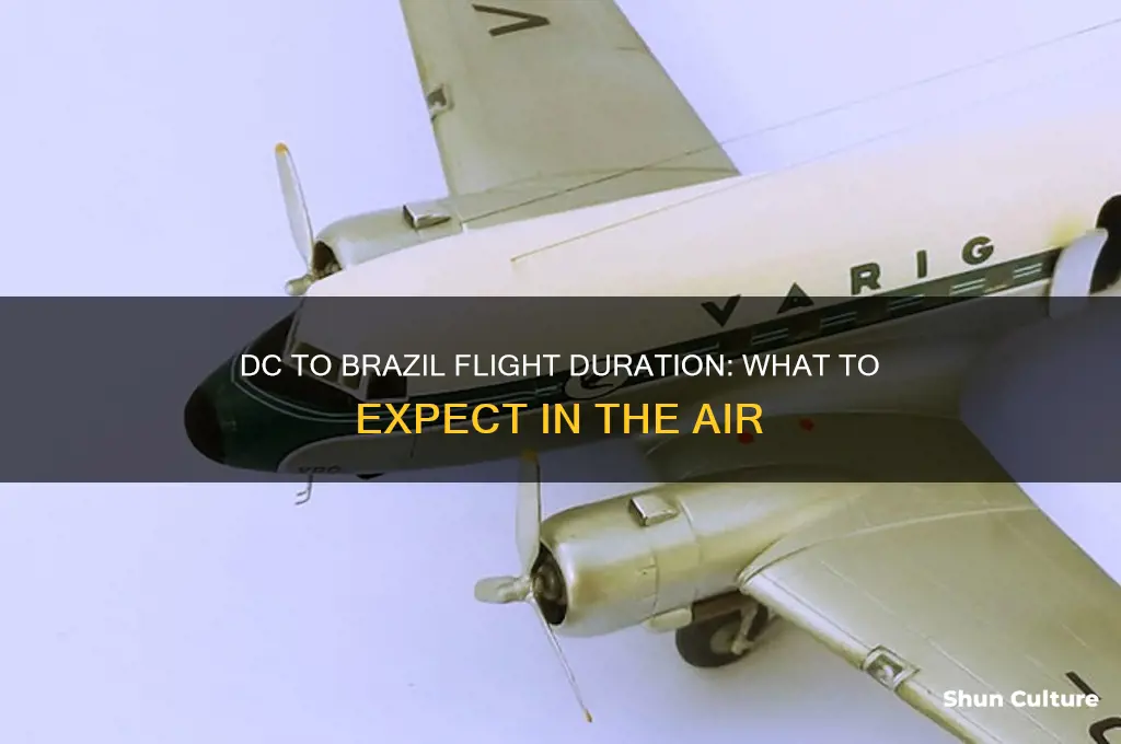 how long is the flight to brazil from dc