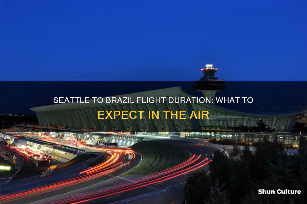 how long is the flight to brazil from seattle