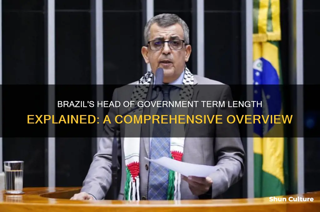 how long is the head of government term in brazil
