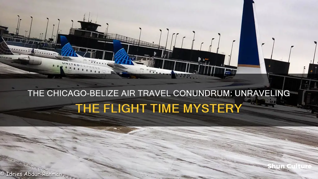 how long is the plane ride from chicago to belize