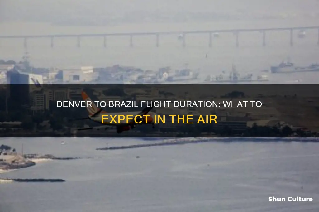 how long of a flight from denver to brazil