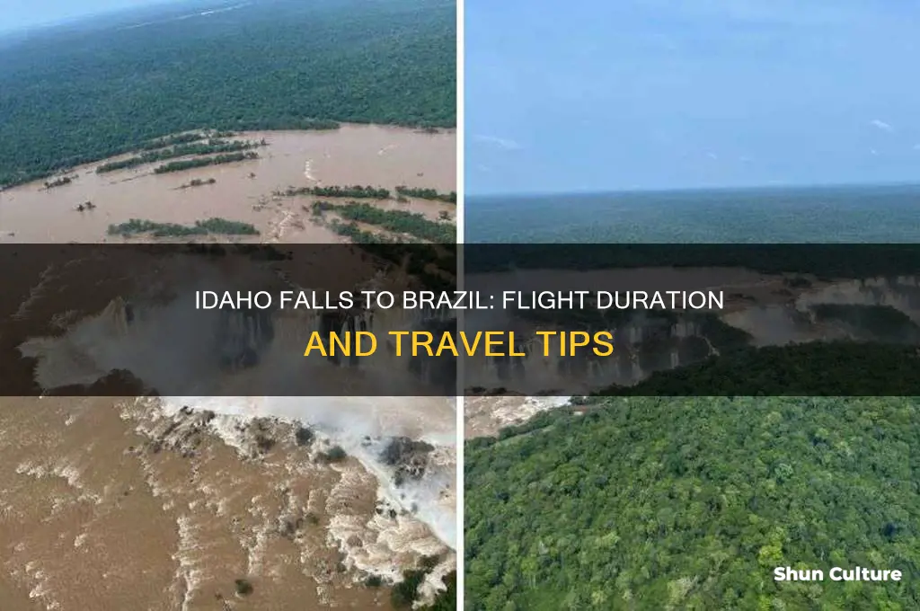 how long of a flight from idaho falls to brazil