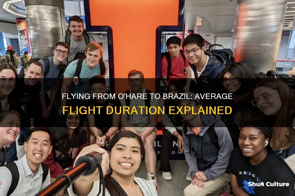 how long of a flight from ohare to brazil
