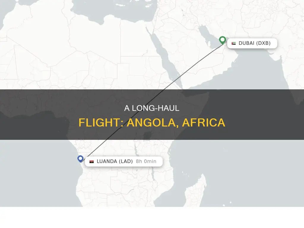 how long plane ride to angola africa