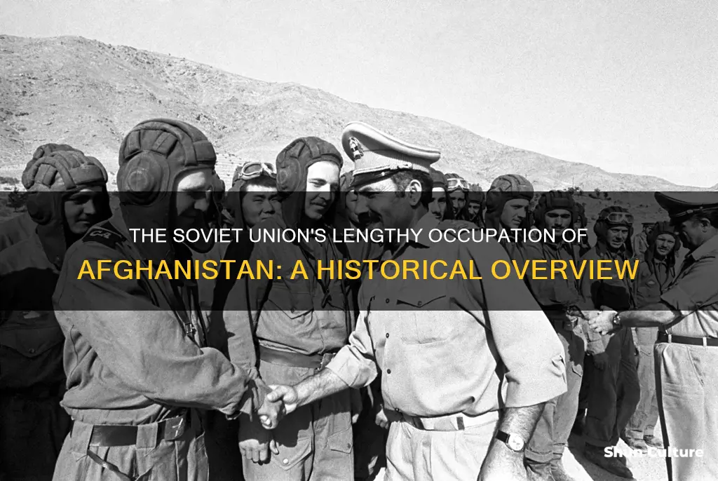 how long soviet occupation of afghanistan