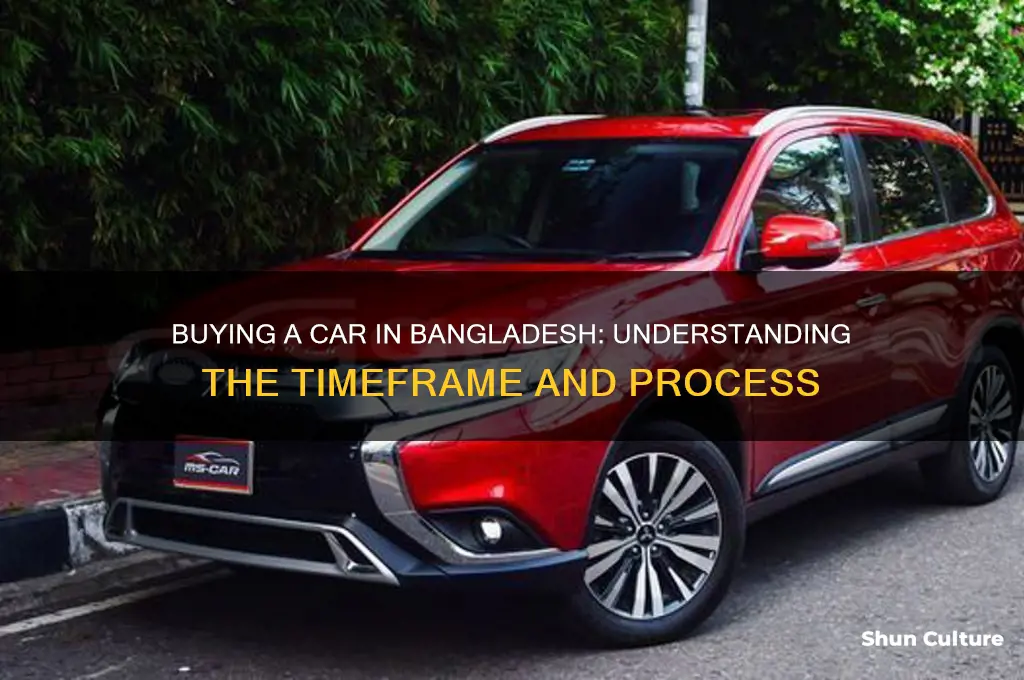 how long takes to buy a carin bangladesh