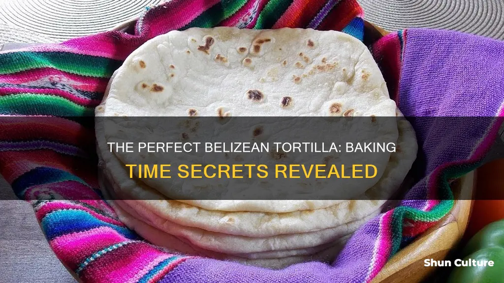 how long to bake belizean tortilla on each side