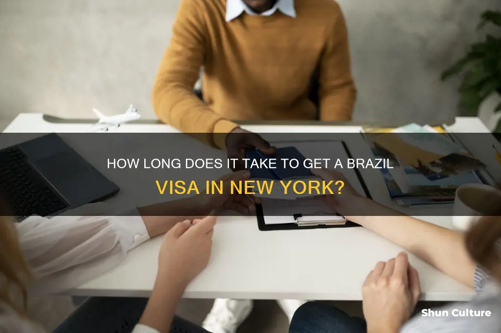 how long to get brazil visa new york