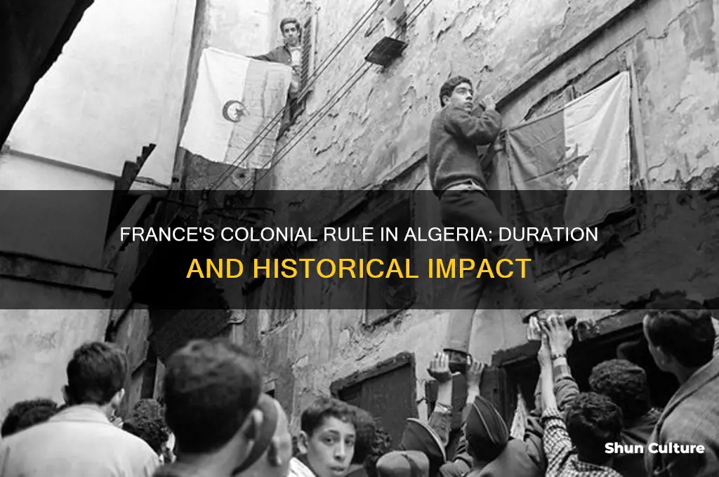 how long were the french in algeria