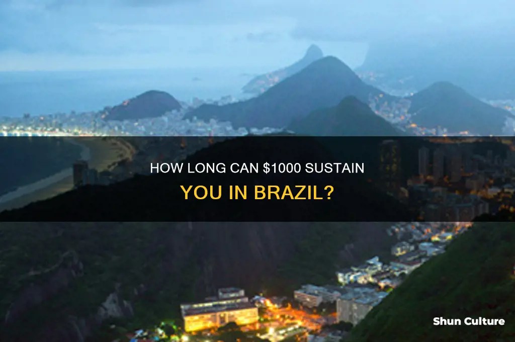 how long would 1000 dollars last in brazil
