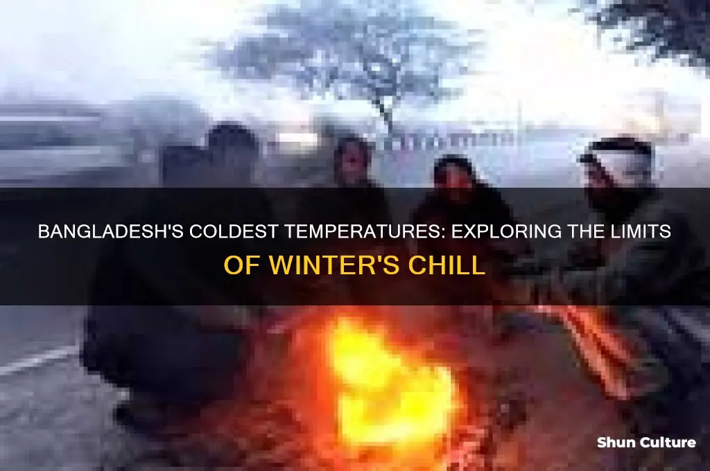 how low can the temperature get in bangladesh